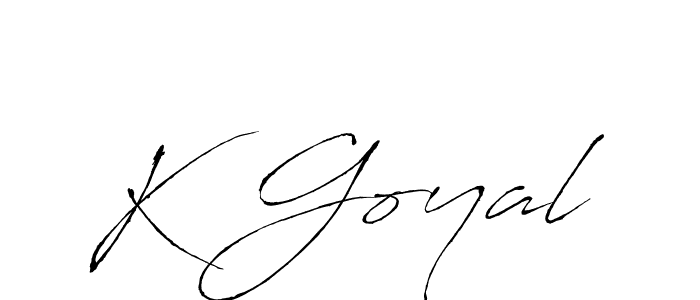 Also we have K Goyal name is the best signature style. Create professional handwritten signature collection using Antro_Vectra autograph style. K Goyal signature style 6 images and pictures png