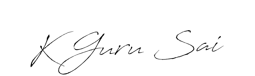 Make a beautiful signature design for name K Guru Sai. Use this online signature maker to create a handwritten signature for free. K Guru Sai signature style 6 images and pictures png