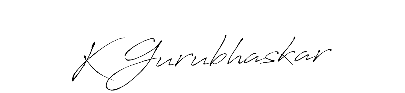 K Gurubhaskar stylish signature style. Best Handwritten Sign (Antro_Vectra) for my name. Handwritten Signature Collection Ideas for my name K Gurubhaskar. K Gurubhaskar signature style 6 images and pictures png