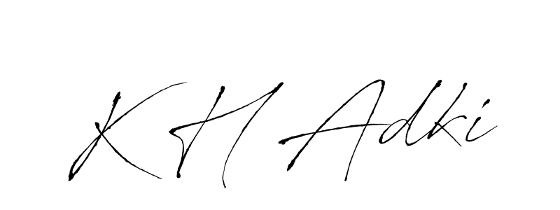 It looks lik you need a new signature style for name K H Adki. Design unique handwritten (Antro_Vectra) signature with our free signature maker in just a few clicks. K H Adki signature style 6 images and pictures png