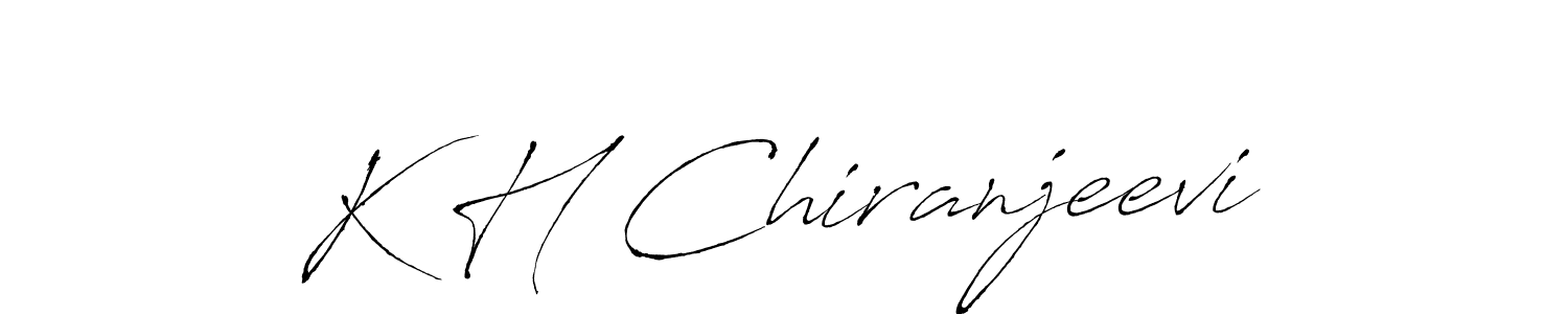 This is the best signature style for the K H Chiranjeevi name. Also you like these signature font (Antro_Vectra). Mix name signature. K H Chiranjeevi signature style 6 images and pictures png