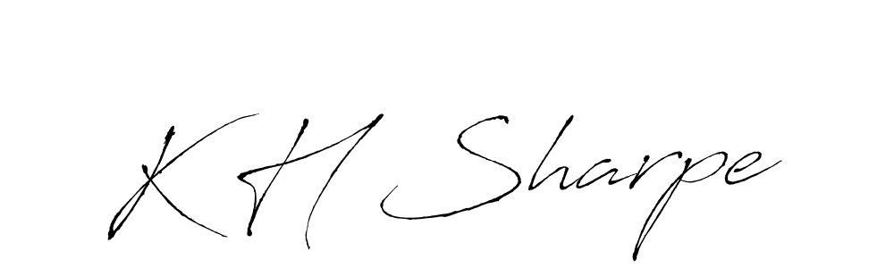 Antro_Vectra is a professional signature style that is perfect for those who want to add a touch of class to their signature. It is also a great choice for those who want to make their signature more unique. Get K H Sharpe name to fancy signature for free. K H Sharpe signature style 6 images and pictures png