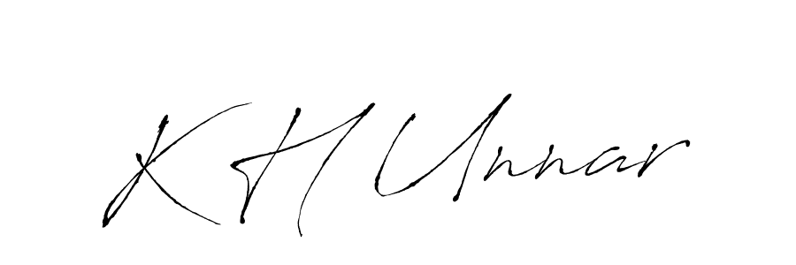 Check out images of Autograph of K H Unnar name. Actor K H Unnar Signature Style. Antro_Vectra is a professional sign style online. K H Unnar signature style 6 images and pictures png