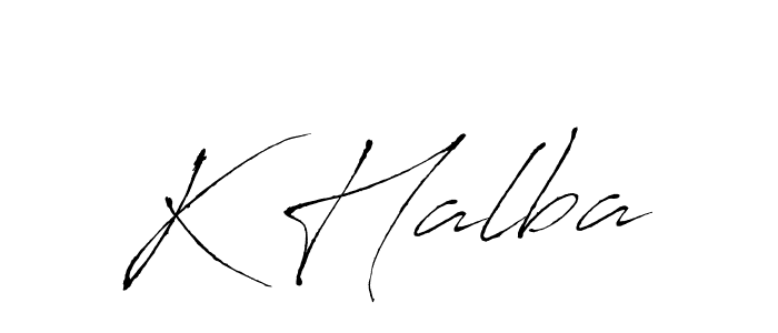 Once you've used our free online signature maker to create your best signature Antro_Vectra style, it's time to enjoy all of the benefits that K Halba name signing documents. K Halba signature style 6 images and pictures png