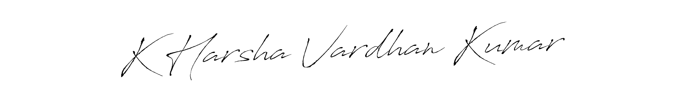 Make a beautiful signature design for name K Harsha Vardhan Kumar. Use this online signature maker to create a handwritten signature for free. K Harsha Vardhan Kumar signature style 6 images and pictures png