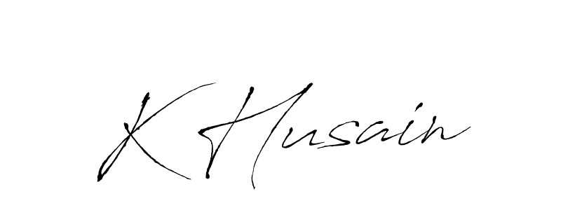 Similarly Antro_Vectra is the best handwritten signature design. Signature creator online .You can use it as an online autograph creator for name K Husain. K Husain signature style 6 images and pictures png