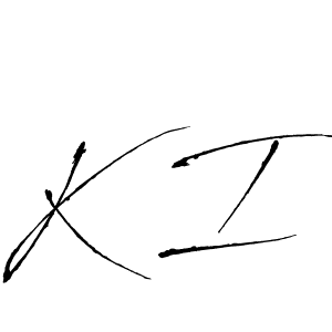 Also we have K I name is the best signature style. Create professional handwritten signature collection using Antro_Vectra autograph style. K I signature style 6 images and pictures png