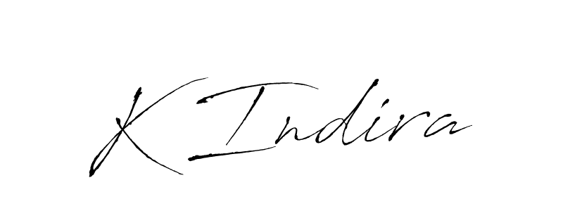if you are searching for the best signature style for your name K Indira. so please give up your signature search. here we have designed multiple signature styles  using Antro_Vectra. K Indira signature style 6 images and pictures png