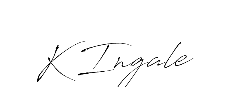 Use a signature maker to create a handwritten signature online. With this signature software, you can design (Antro_Vectra) your own signature for name K Ingale. K Ingale signature style 6 images and pictures png