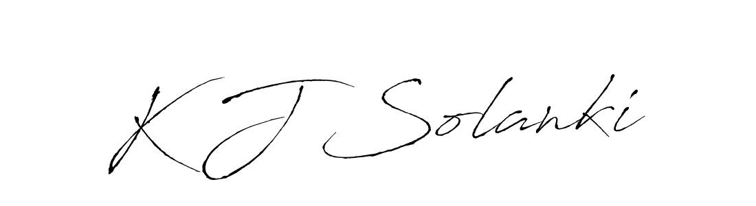 Design your own signature with our free online signature maker. With this signature software, you can create a handwritten (Antro_Vectra) signature for name K J Solanki. K J Solanki signature style 6 images and pictures png