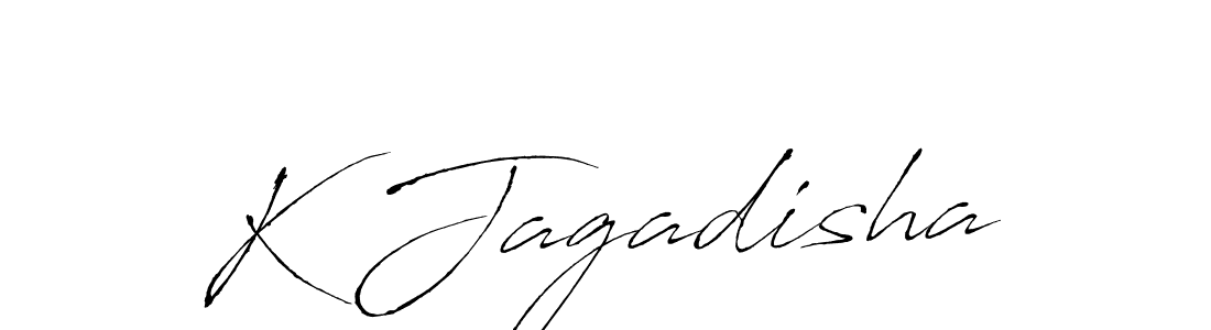 Create a beautiful signature design for name K Jagadisha. With this signature (Antro_Vectra) fonts, you can make a handwritten signature for free. K Jagadisha signature style 6 images and pictures png