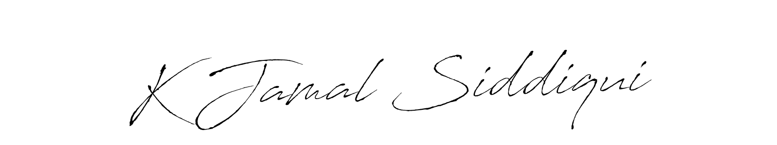 if you are searching for the best signature style for your name K Jamal Siddiqui. so please give up your signature search. here we have designed multiple signature styles  using Antro_Vectra. K Jamal Siddiqui signature style 6 images and pictures png