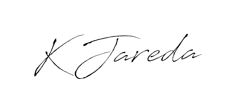 How to make K Jareda signature? Antro_Vectra is a professional autograph style. Create handwritten signature for K Jareda name. K Jareda signature style 6 images and pictures png