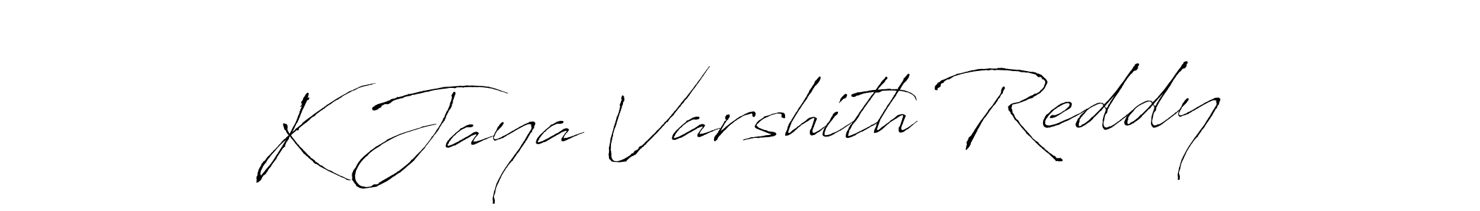 Use a signature maker to create a handwritten signature online. With this signature software, you can design (Antro_Vectra) your own signature for name K Jaya Varshith Reddy. K Jaya Varshith Reddy signature style 6 images and pictures png