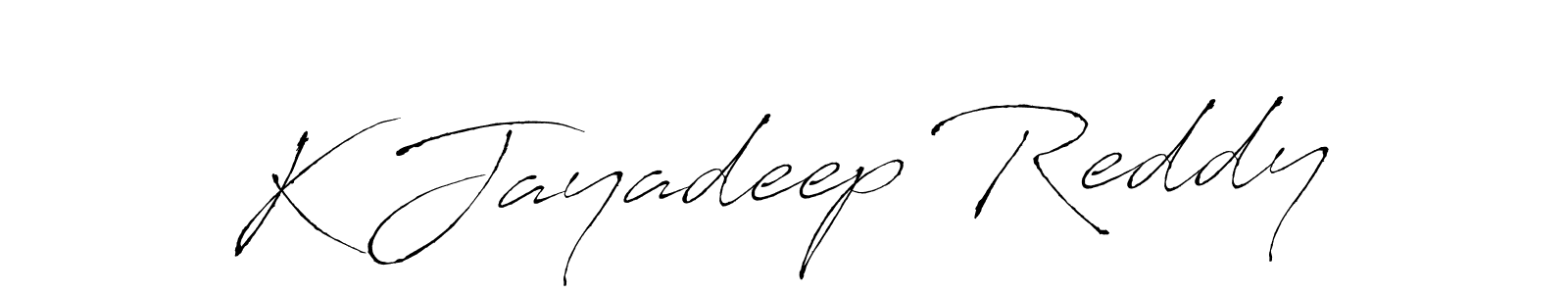 Also we have K Jayadeep Reddy name is the best signature style. Create professional handwritten signature collection using Antro_Vectra autograph style. K Jayadeep Reddy signature style 6 images and pictures png