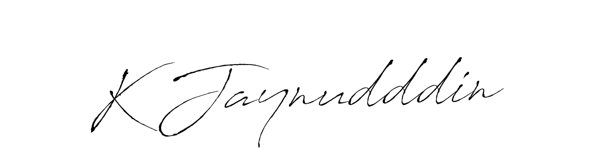 Make a beautiful signature design for name K Jaynudddin. With this signature (Antro_Vectra) style, you can create a handwritten signature for free. K Jaynudddin signature style 6 images and pictures png