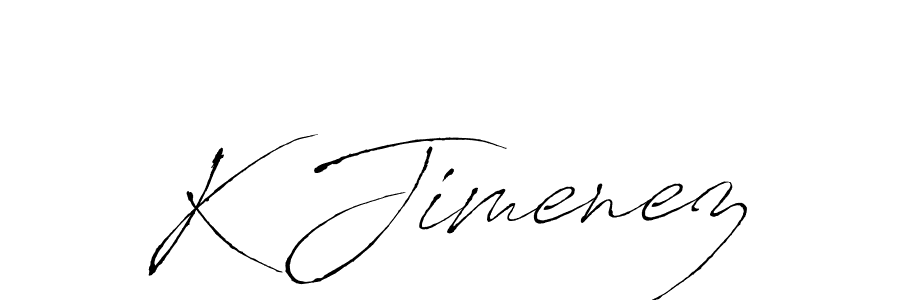 Make a beautiful signature design for name K Jimenez. With this signature (Antro_Vectra) style, you can create a handwritten signature for free. K Jimenez signature style 6 images and pictures png