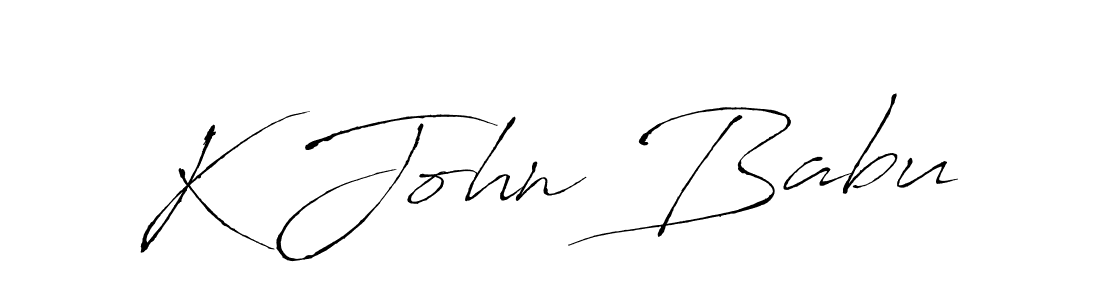 You should practise on your own different ways (Antro_Vectra) to write your name (K John Babu) in signature. don't let someone else do it for you. K John Babu signature style 6 images and pictures png