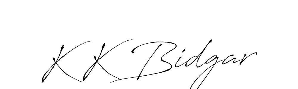 This is the best signature style for the K K Bidgar name. Also you like these signature font (Antro_Vectra). Mix name signature. K K Bidgar signature style 6 images and pictures png