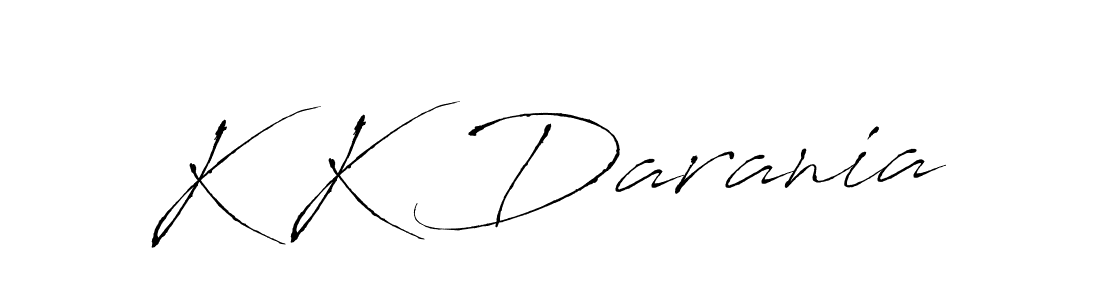 You should practise on your own different ways (Antro_Vectra) to write your name (K K Darania) in signature. don't let someone else do it for you. K K Darania signature style 6 images and pictures png