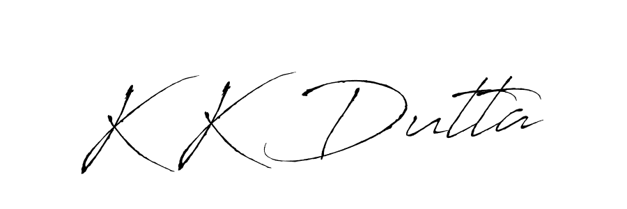 K K Dutta stylish signature style. Best Handwritten Sign (Antro_Vectra) for my name. Handwritten Signature Collection Ideas for my name K K Dutta. K K Dutta signature style 6 images and pictures png