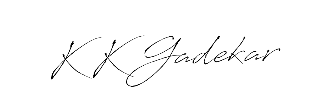 Design your own signature with our free online signature maker. With this signature software, you can create a handwritten (Antro_Vectra) signature for name K K Gadekar. K K Gadekar signature style 6 images and pictures png