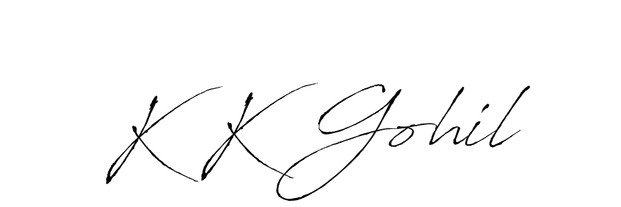This is the best signature style for the K K Gohil name. Also you like these signature font (Antro_Vectra). Mix name signature. K K Gohil signature style 6 images and pictures png