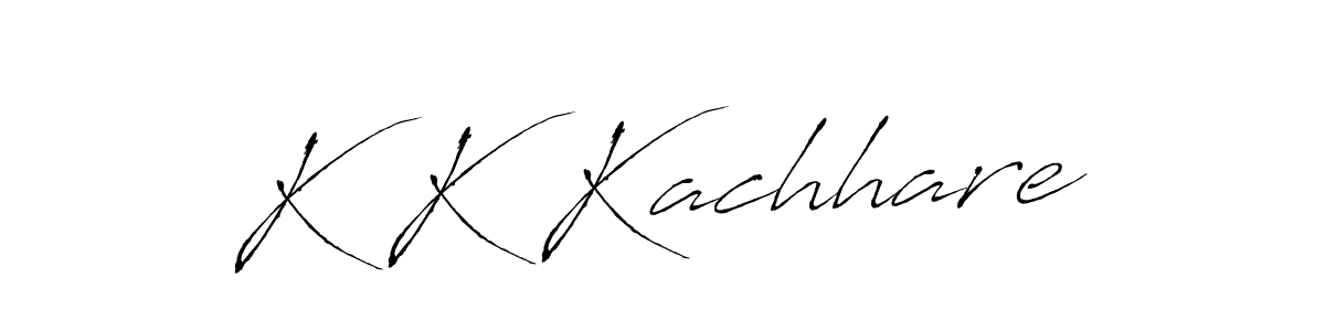 You should practise on your own different ways (Antro_Vectra) to write your name (K K Kachhare) in signature. don't let someone else do it for you. K K Kachhare signature style 6 images and pictures png