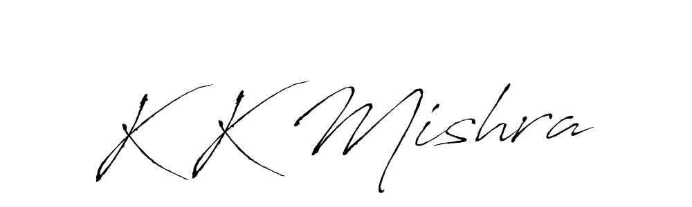 Antro_Vectra is a professional signature style that is perfect for those who want to add a touch of class to their signature. It is also a great choice for those who want to make their signature more unique. Get K K Mishra name to fancy signature for free. K K Mishra signature style 6 images and pictures png