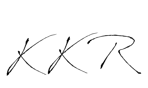 The best way (Antro_Vectra) to make a short signature is to pick only two or three words in your name. The name K K R include a total of six letters. For converting this name. K K R signature style 6 images and pictures png