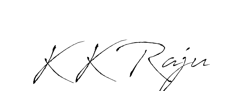 You should practise on your own different ways (Antro_Vectra) to write your name (K K Raju) in signature. don't let someone else do it for you. K K Raju signature style 6 images and pictures png