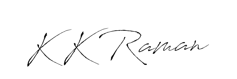 How to make K K Raman signature? Antro_Vectra is a professional autograph style. Create handwritten signature for K K Raman name. K K Raman signature style 6 images and pictures png