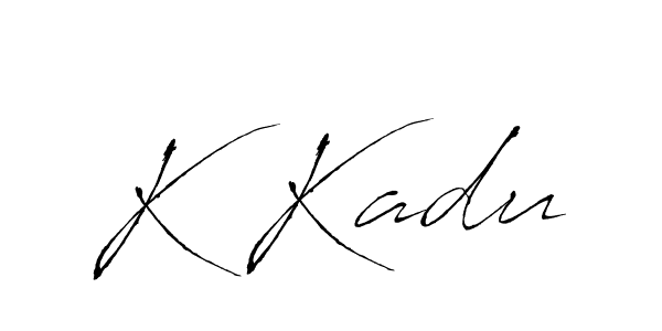 Here are the top 10 professional signature styles for the name K Kadu. These are the best autograph styles you can use for your name. K Kadu signature style 6 images and pictures png