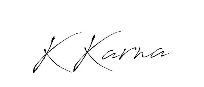 How to make K Karna name signature. Use Antro_Vectra style for creating short signs online. This is the latest handwritten sign. K Karna signature style 6 images and pictures png