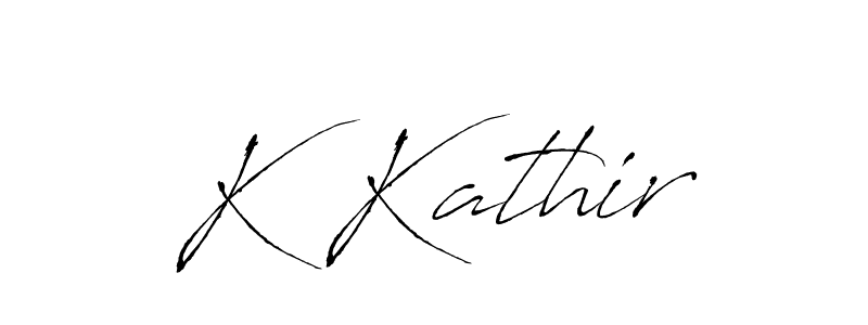 Similarly Antro_Vectra is the best handwritten signature design. Signature creator online .You can use it as an online autograph creator for name K Kathir. K Kathir signature style 6 images and pictures png