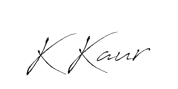 How to make K Kaur signature? Antro_Vectra is a professional autograph style. Create handwritten signature for K Kaur name. K Kaur signature style 6 images and pictures png