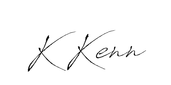 Make a beautiful signature design for name K Kenn. With this signature (Antro_Vectra) style, you can create a handwritten signature for free. K Kenn signature style 6 images and pictures png