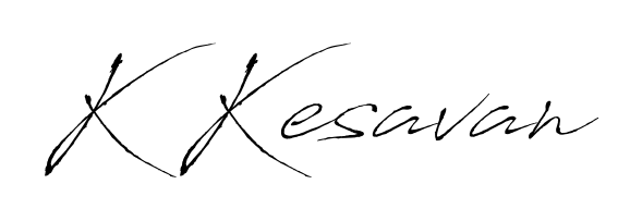 Style your name K Kesavan with confidence using Antro_Vectra signature design. Simple, elegant, and ready for immediate document use. K Kesavan signature style 6 images and pictures png