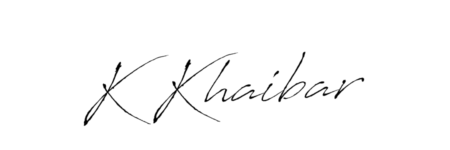 You should practise on your own different ways (Antro_Vectra) to write your name (K Khaibar) in signature. don't let someone else do it for you. K Khaibar signature style 6 images and pictures png