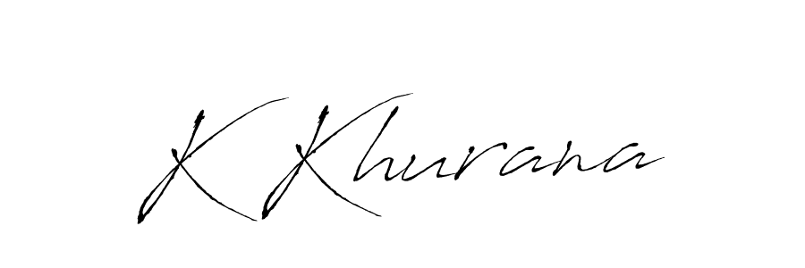 How to make K Khurana name signature. Use Antro_Vectra style for creating short signs online. This is the latest handwritten sign. K Khurana signature style 6 images and pictures png