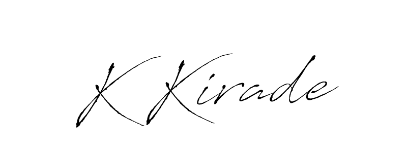 Make a beautiful signature design for name K Kirade. Use this online signature maker to create a handwritten signature for free. K Kirade signature style 6 images and pictures png