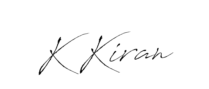 You can use this online signature creator to create a handwritten signature for the name K Kiran. This is the best online autograph maker. K Kiran signature style 6 images and pictures png