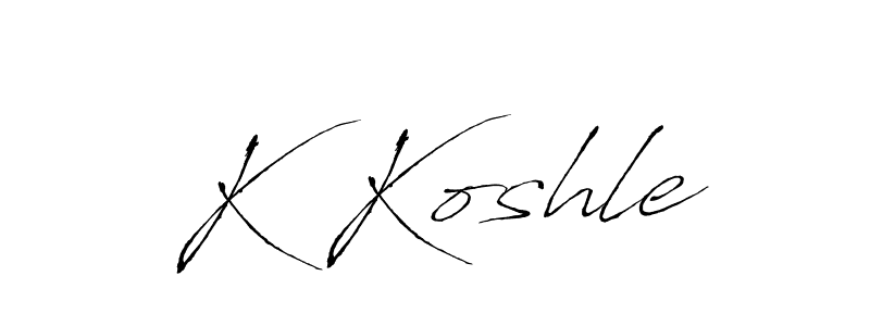It looks lik you need a new signature style for name K Koshle. Design unique handwritten (Antro_Vectra) signature with our free signature maker in just a few clicks. K Koshle signature style 6 images and pictures png