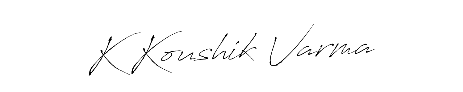 Here are the top 10 professional signature styles for the name K Koushik Varma. These are the best autograph styles you can use for your name. K Koushik Varma signature style 6 images and pictures png