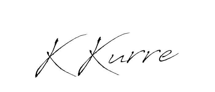 if you are searching for the best signature style for your name K Kurre. so please give up your signature search. here we have designed multiple signature styles  using Antro_Vectra. K Kurre signature style 6 images and pictures png