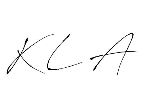 K L A stylish signature style. Best Handwritten Sign (Antro_Vectra) for my name. Handwritten Signature Collection Ideas for my name K L A. K L A signature style 6 images and pictures png