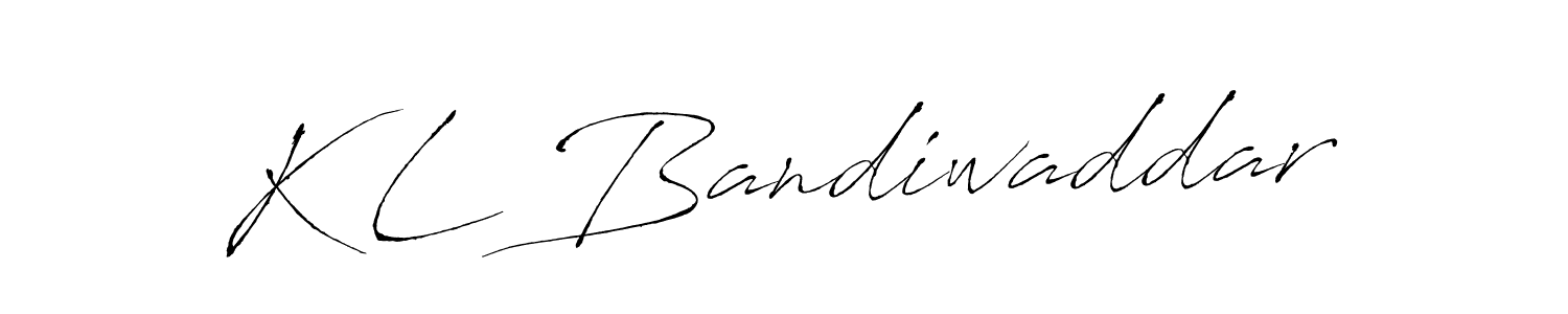 You should practise on your own different ways (Antro_Vectra) to write your name (K L Bandiwaddar) in signature. don't let someone else do it for you. K L Bandiwaddar signature style 6 images and pictures png