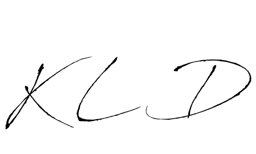 Antro_Vectra is a professional signature style that is perfect for those who want to add a touch of class to their signature. It is also a great choice for those who want to make their signature more unique. Get K L D name to fancy signature for free. K L D signature style 6 images and pictures png