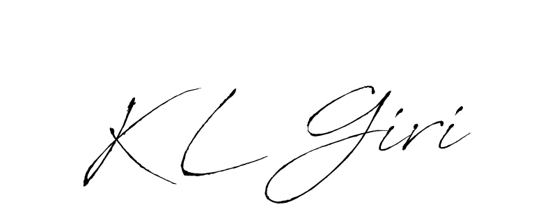 Use a signature maker to create a handwritten signature online. With this signature software, you can design (Antro_Vectra) your own signature for name K L Giri. K L Giri signature style 6 images and pictures png