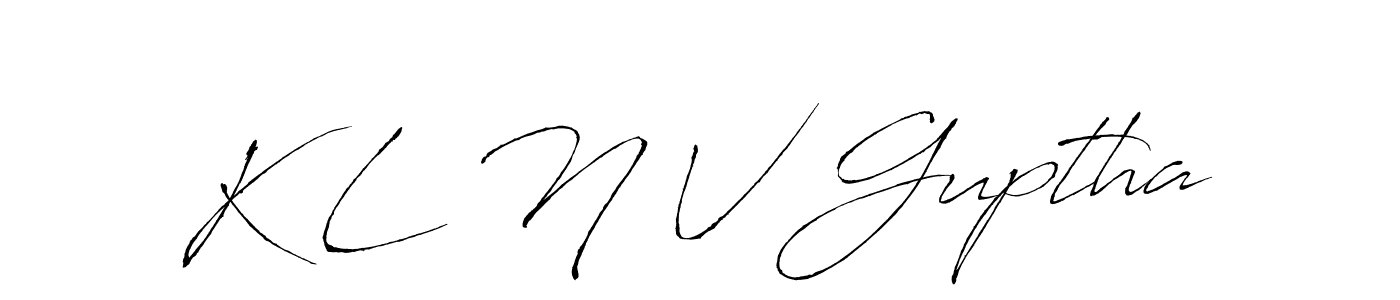 if you are searching for the best signature style for your name K L N V Guptha. so please give up your signature search. here we have designed multiple signature styles  using Antro_Vectra. K L N V Guptha signature style 6 images and pictures png